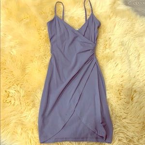 Stretchy blue midi dress